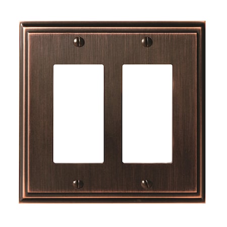 Amerock Mulholland 2 Rocker Oil Rubbed Bronze Wall Plate 1907005